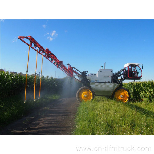 Self propelled high pressure boom sprayer